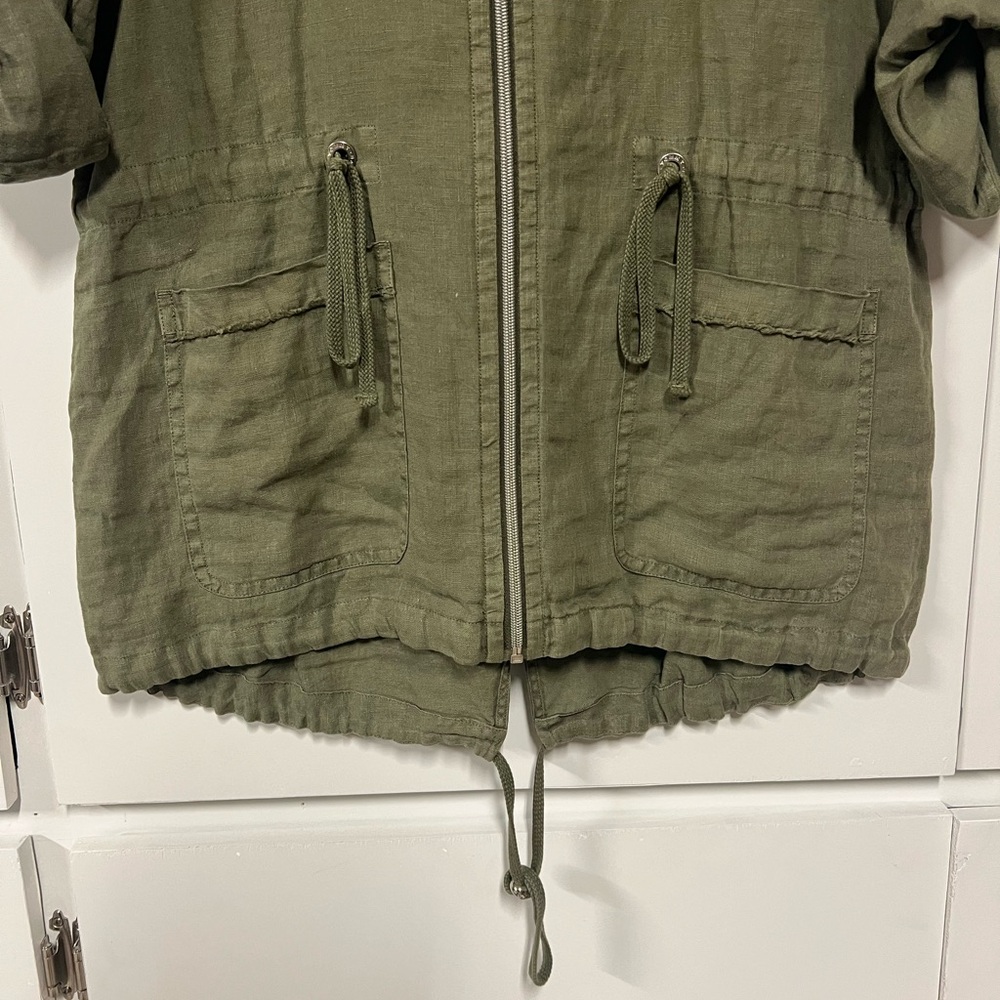 New - Tommy Bahama Olive Green Two Palms Utility Anorak - Picture 4 of 7